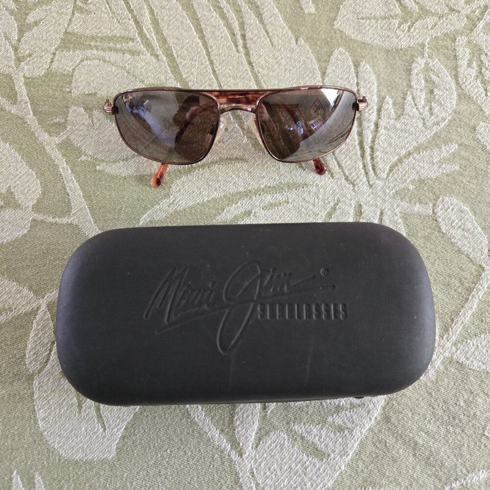 Vintage MAUI JIM tortoise and copper sunglasses (for men or women).